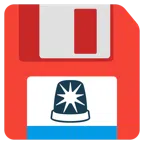 floppy disc + lampeggiante
