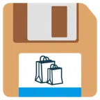 floppy disc + borse della spesa