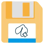 floppy disc + biscotto della fortuna
