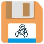 floppy disc + scorpione