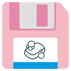 floppy disc + sapone