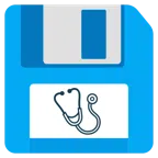 floppy disc + stetoscopio