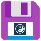 floppy disc + Yin e Yang