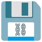 floppy disc + catene
