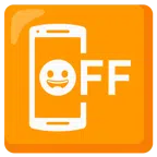 mobile phone off + grinning face