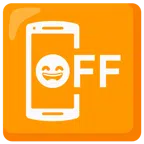mobile phone off + grinning face with smiling eyes
