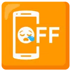 mobile phone off + sleepy face