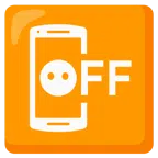 mobile phone off + face without mouth