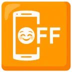 mobile phone off + smiling face