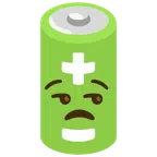 Batterie + verstimmtes Gesicht
