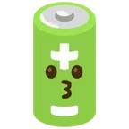 Batterie + küssendes Gesicht