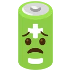 Batterie + besorgtes Gesicht
