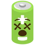 Batterie + benommenes Gesicht