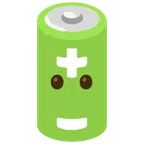 Batterie + Gesicht ohne Mund