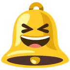 bell + grinning squinting face