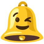 bell + winking face