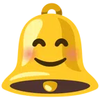 bell + smiling face with smiling eyes