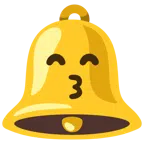 bell + kissing face with smiling eyes
