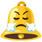 bell + face with steam from nose