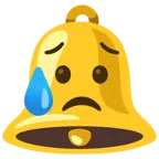 bell + sad but relieved face
