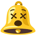 bell + face with crossed-out eyes