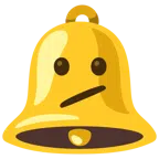 bell + face with diagonal mouth