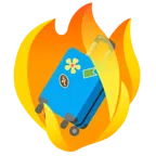 fuoco + valigia