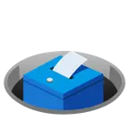 buco + urna elettorale con scheda