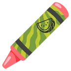 pastel boya + karpuz