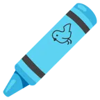 pastel boya + kuş