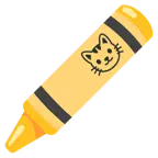 pastel boya + kedi yüzü