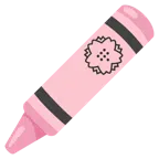 pastel boya + beyaz çiçek