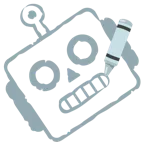 pastel boya + robot