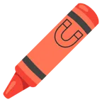 Wachsmalstift + Magnet