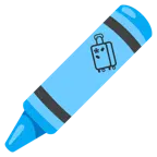 pastel boya + bavul