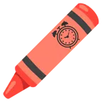 Wachsmalstift + Wecker