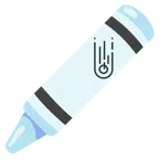 pastel boya + kuyruklu yıldız