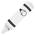 pastel boya + kar yağmadan kardan adam