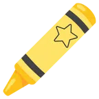 pastel boya + yıldız