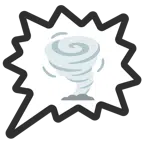 right anger bubble + tornado