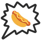 right anger bubble + hot dog