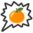 right anger bubble + tangerine
