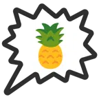right anger bubble + pineapple