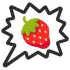 right anger bubble + strawberry