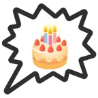 right anger bubble + birthday cake