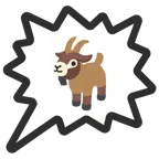 right anger bubble + goat