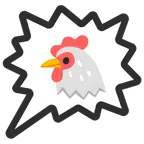 right anger bubble + chicken