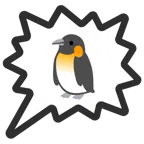 right anger bubble + penguin