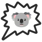 right anger bubble + koala