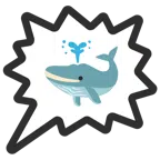 right anger bubble + spouting whale